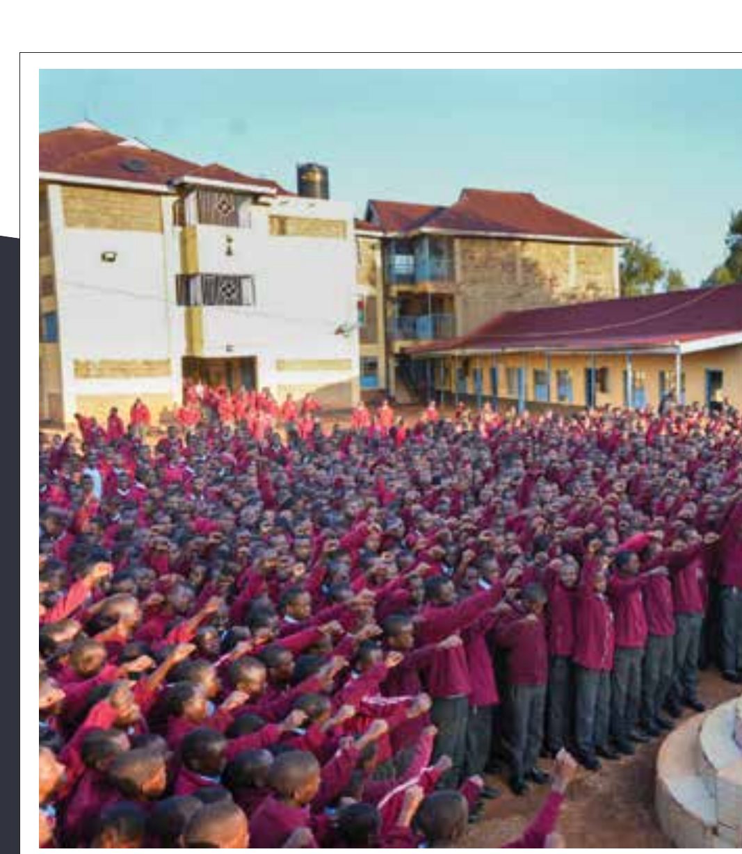 Koiwa boys at assembly