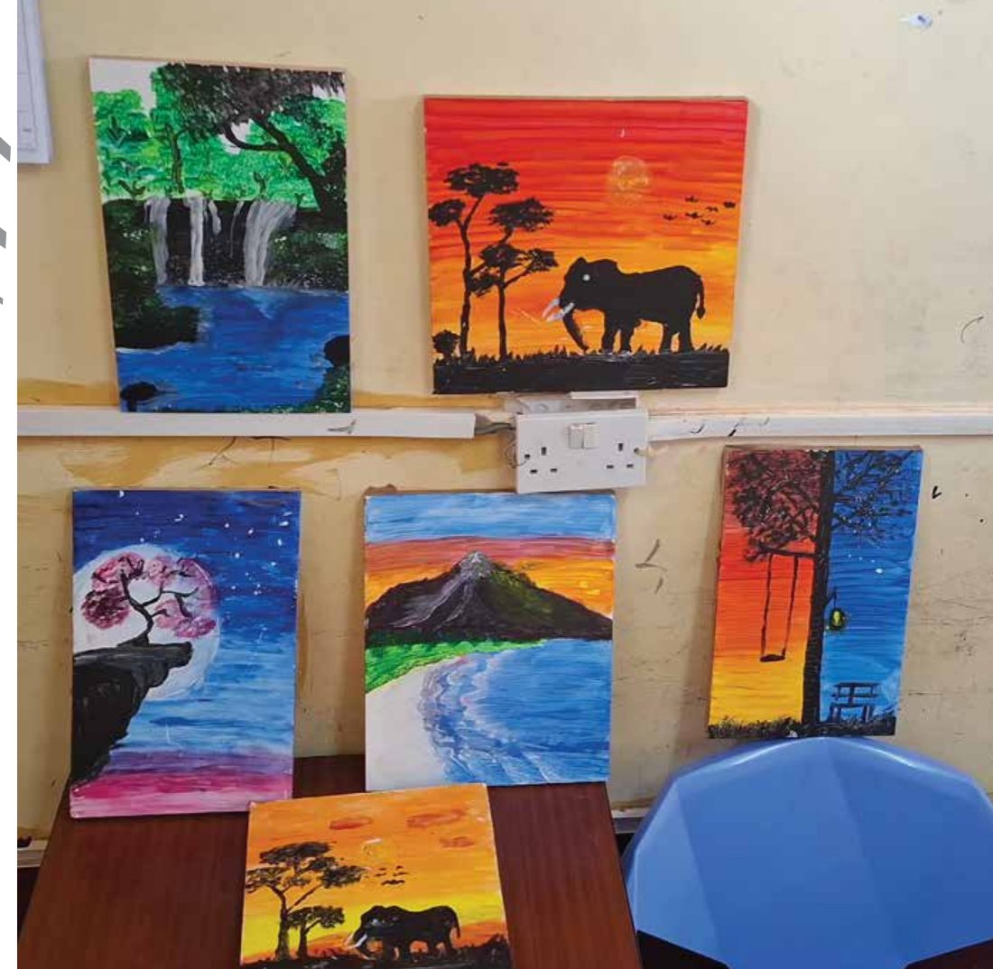 Paintings by our art students